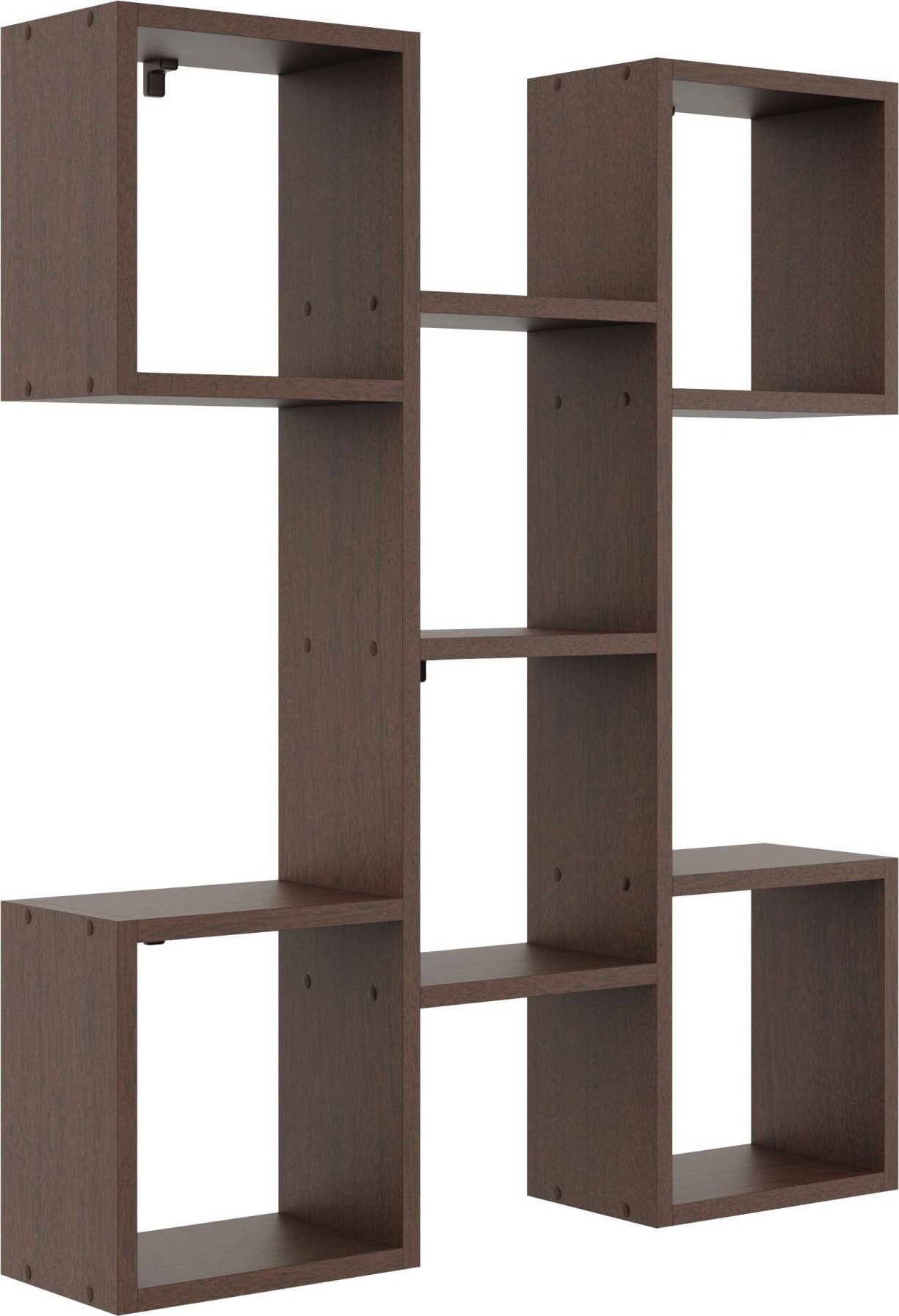 Tyletegotu Nowoczesna półka wisząca, 82x18x100 cm, wenge, mat