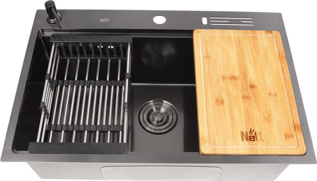 Zlewozmywak Franke Czarny zlewozmywak ze stali nierdzewnej z powłoką PVD Nett NB-7048 - towar w magazynie