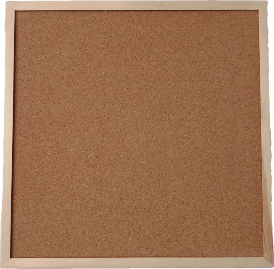 Cetus-Bis Tablica korkowa 30x30 drewno PINEZKI GRATIS !