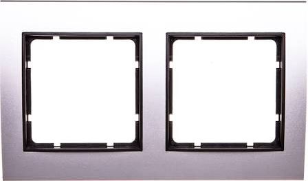 Berker B.3 Ramka aluminium/antracyt podwójna (10123004)