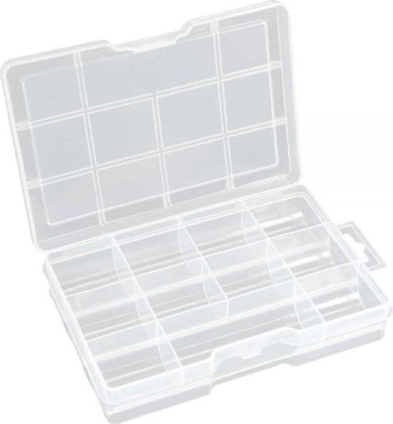 InLine Pudełko Box na małe elementy 11 kieszeni 213x114x35mm (43009B)