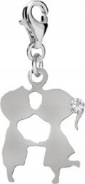 Radziszewska Jewellery Srebrny Charms Zakochana Para DEDYKACJA