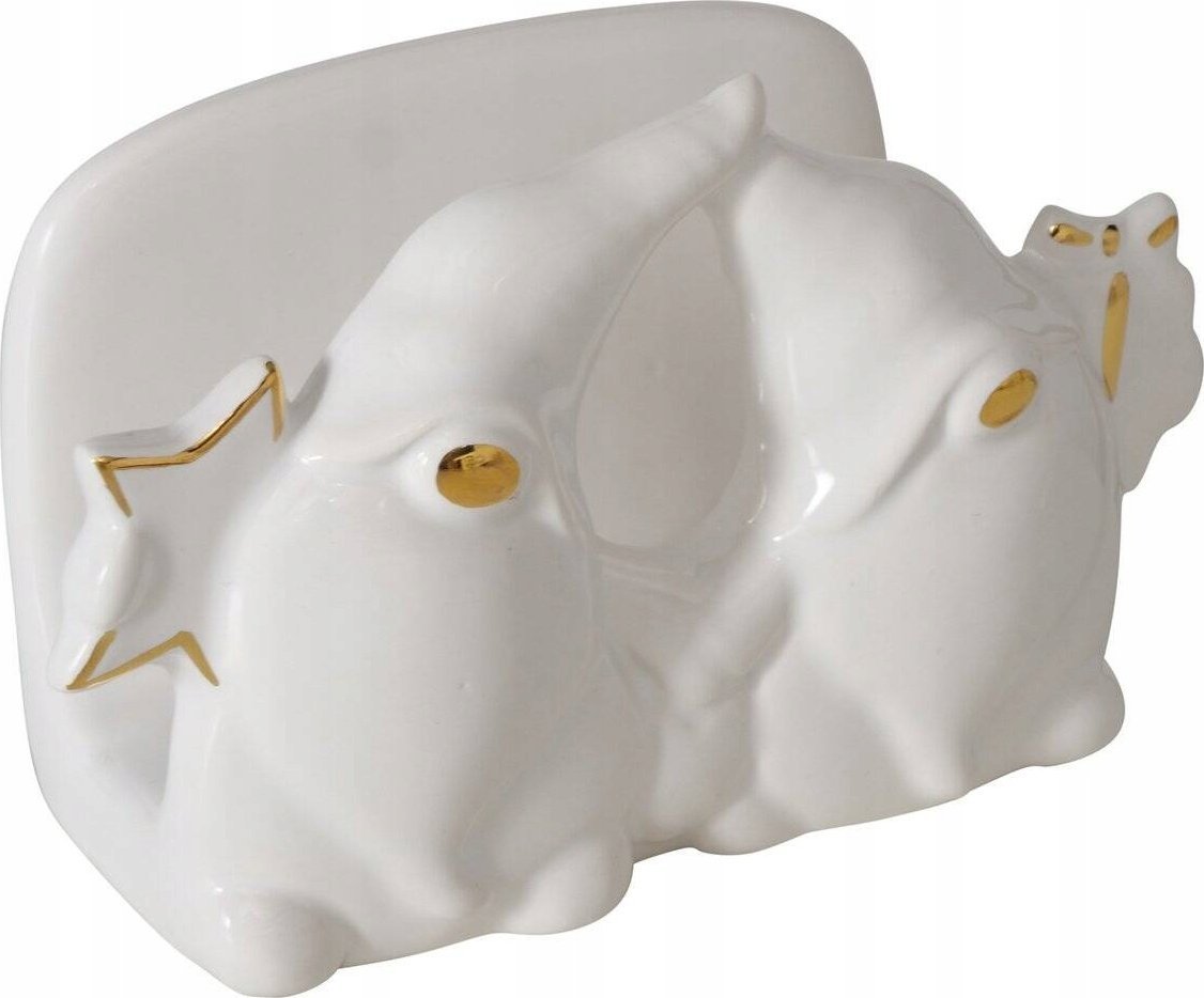 Boltze Home Serwetnik ceramiczny ze skrzatami MADDY