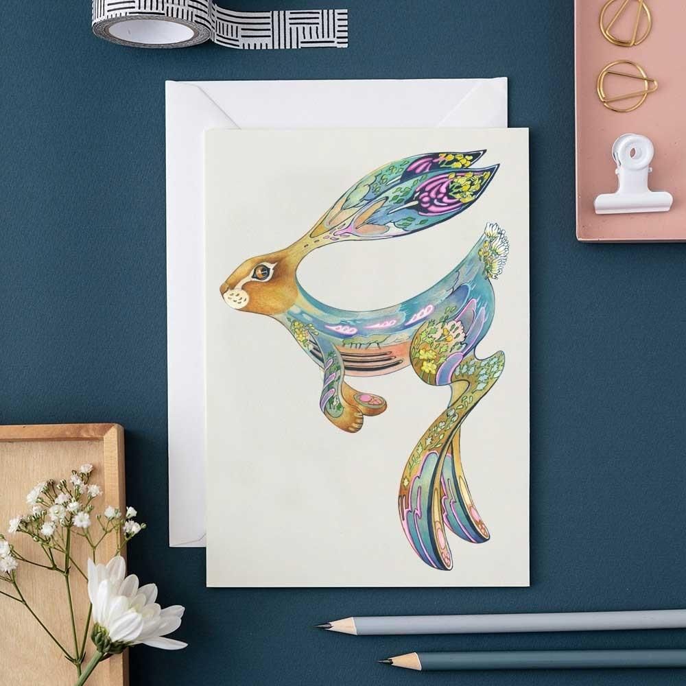 DM Collection Karnet A138 B6 + koperta Kicający zając