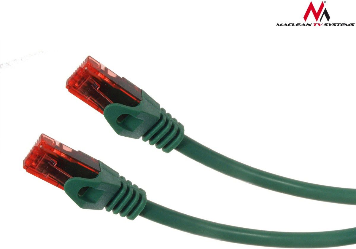 Maclean Patchcord, Cat6, 0.5m, zielony (MCTV-300G)
