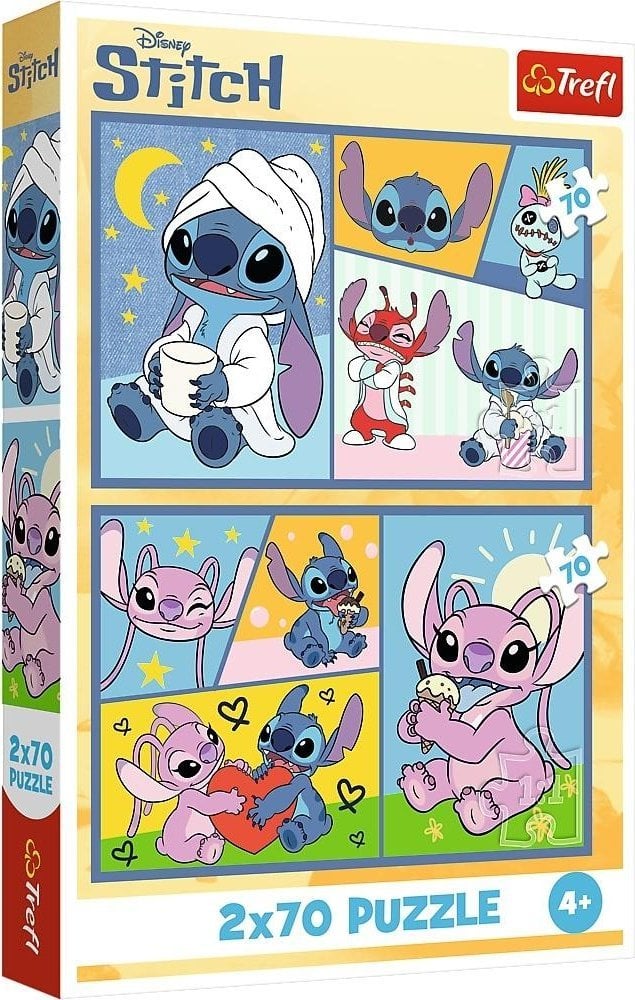 Trefl Puzzle Lilo & Stitch Ze Stitchem nie ma nudy 2x70 elementów (34444)