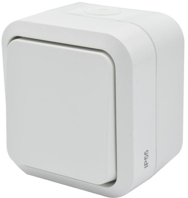 Łącznik uniwersalny pojedynczy natynkowy Aqua Pro IP55 biały 60220