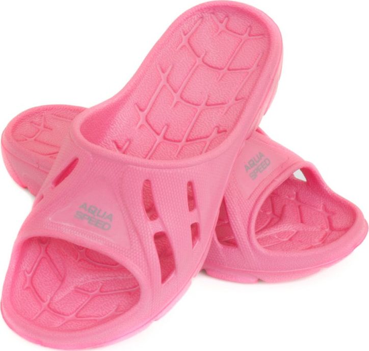 Aqua-Speed Klapki dziecięce ALABAMA różowe Rozmiar 34