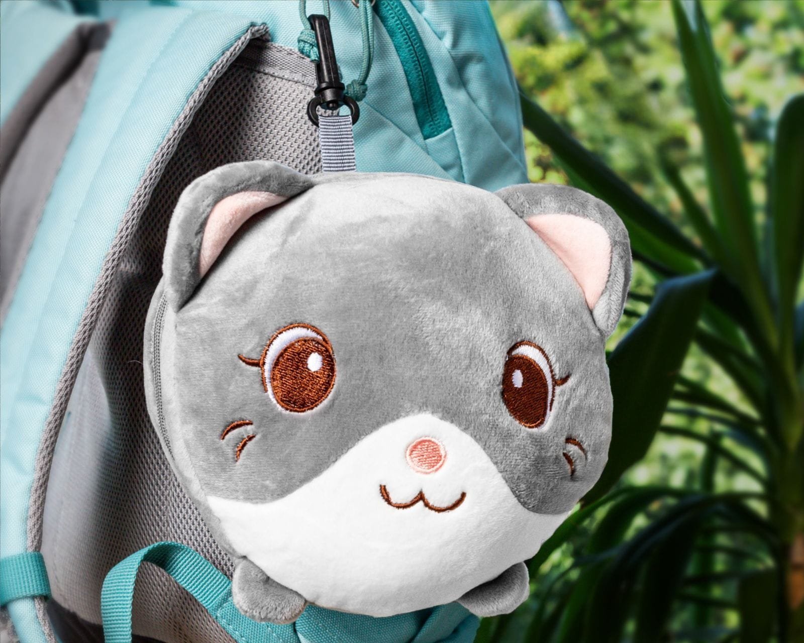 Sun-Day Poduszka podróżna z maską na oczy KOTEK