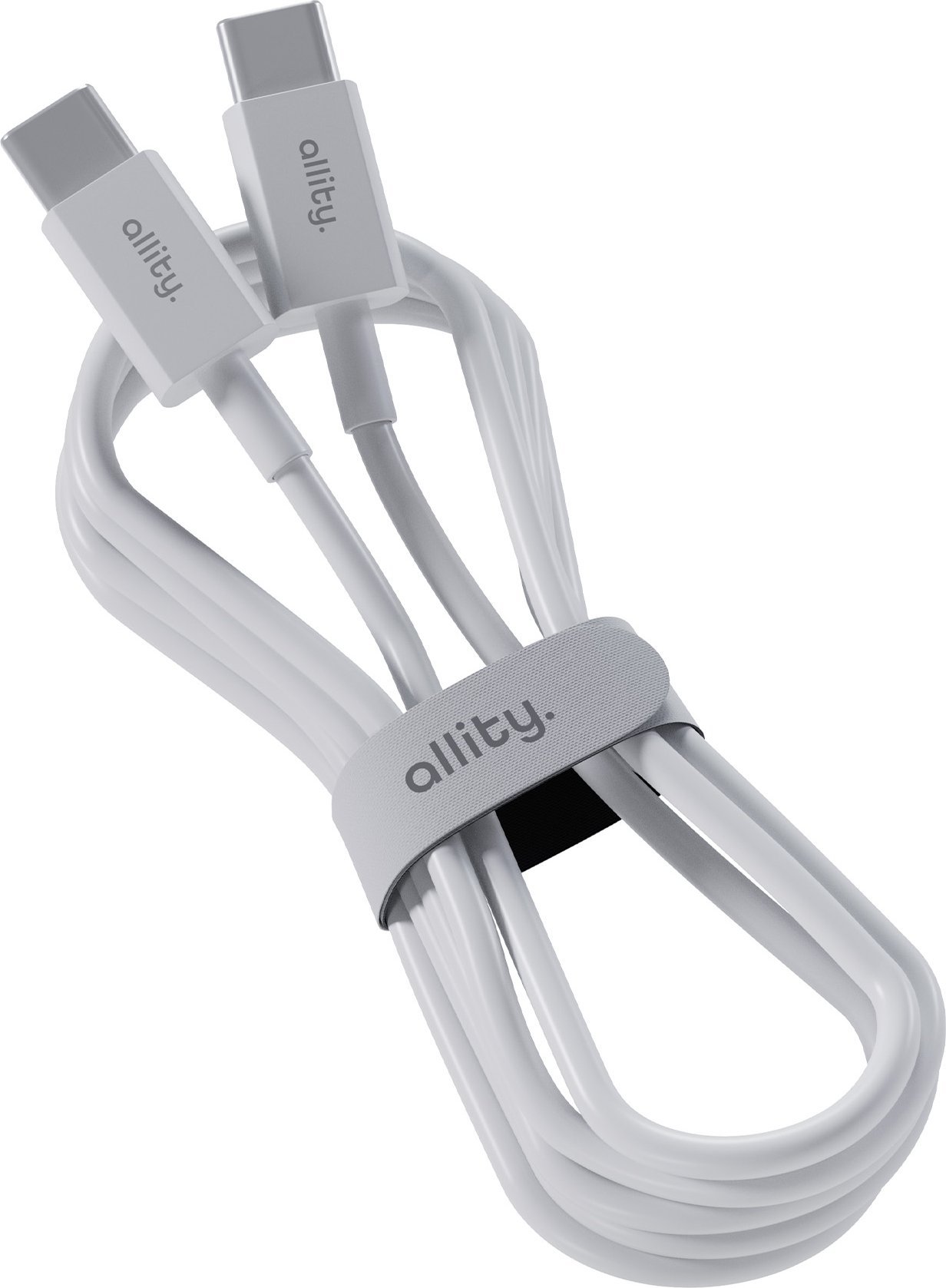 Kabel USB Allity Allity kabel AUC-03 USB-C - USB-C 1,0 m 100W biały