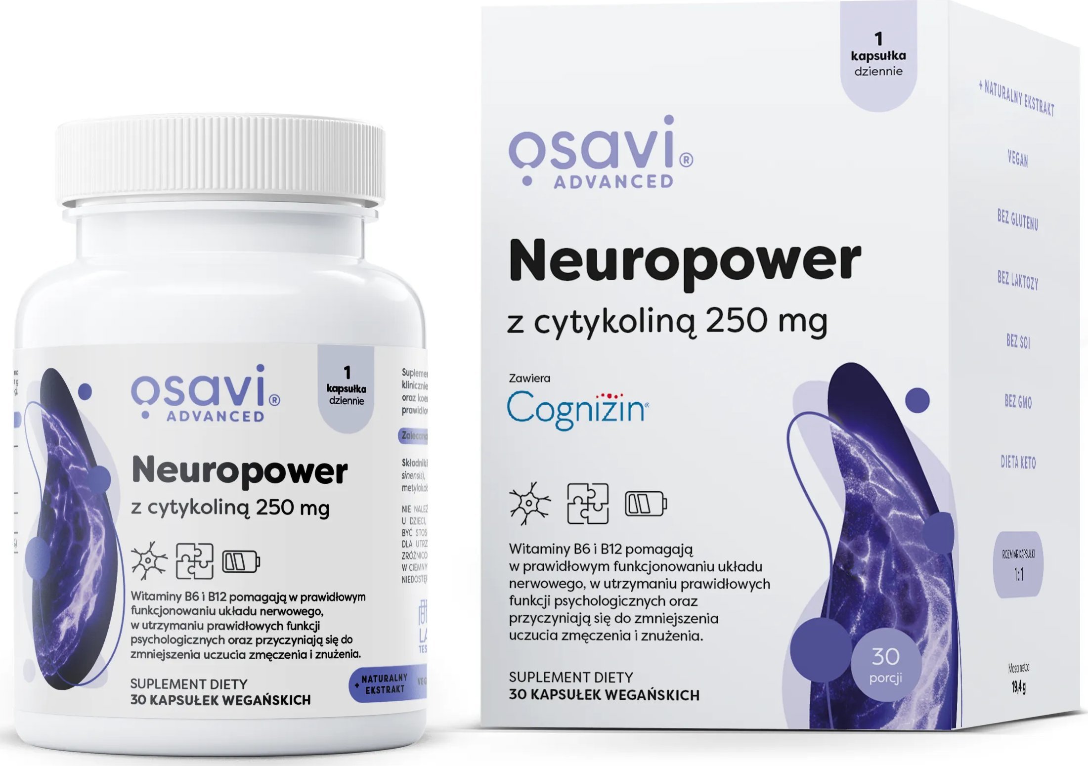 Osavi - Neuropower z Cytykoliną, 250mg, 30 vkaps