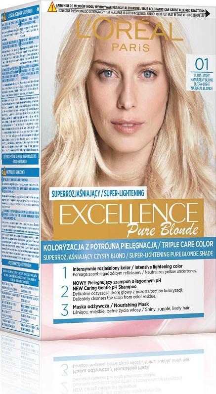 L’Oreal Paris L'Oreal Paris Excellence Creme farba do włosów 01 Super Jasny Blond Naturalny