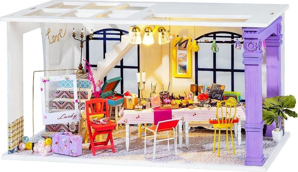 Robotime Technology ROBOTIME Składany Drewniany Model Mini Imprezka