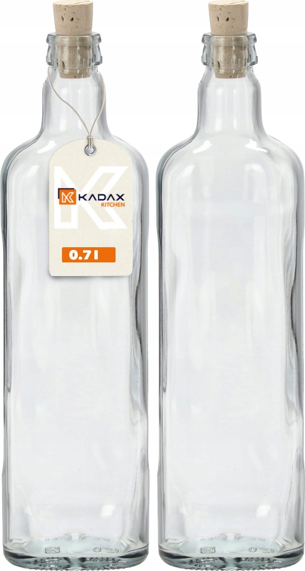 Kadax KADAX Butelka Na Nalewki Z Korkiem Wino fi21 2szt