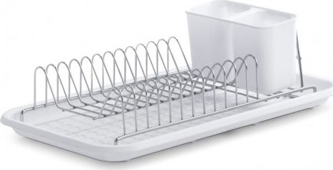 Zeller Ociekacz do naczyń, 24x44x13cm, biały