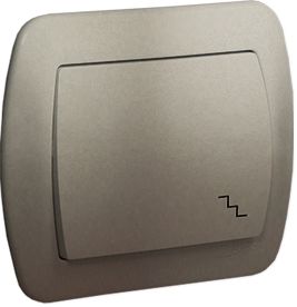 Kontakt-Simon Łącznik schodowy Simon Akord pojedynczy 10AX satynowy (AW6/29)