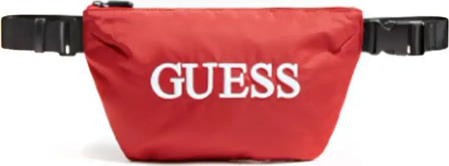 Guess, Quatro, Textile Fanny Pack, Red, 19/28.5 x 17 x 4 cm, For Men For Men