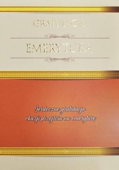 Trend Kartka Emerytura Gratulacje! TK10