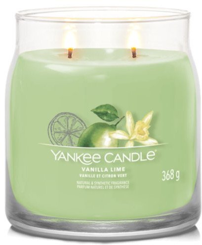 Yankee Candle Signature - Świeca średnia Vanilla Lime, 368 g