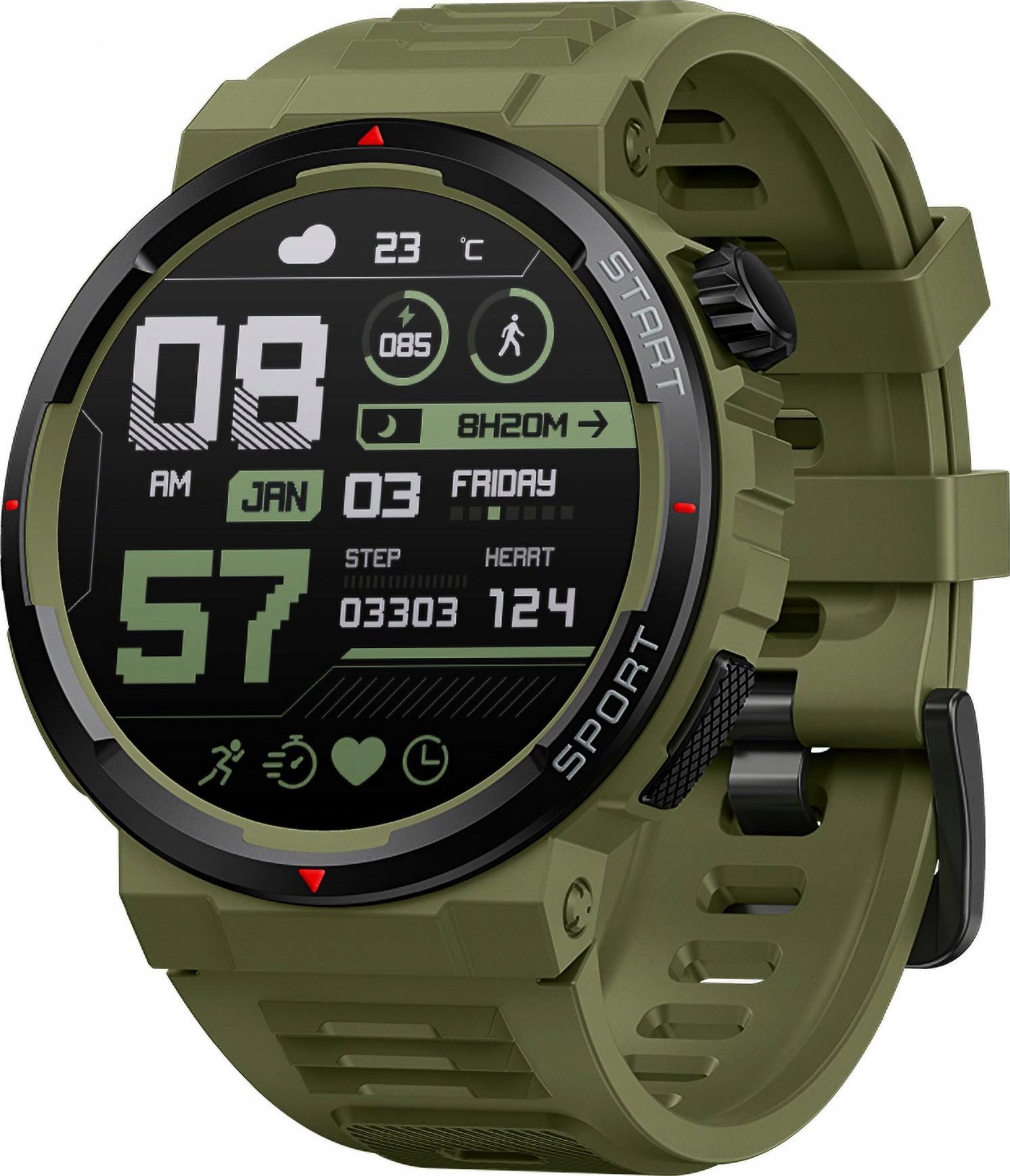 Smartwatch Zeblaze Smartwatch Zeblaze Ares 3 Plus - zielony