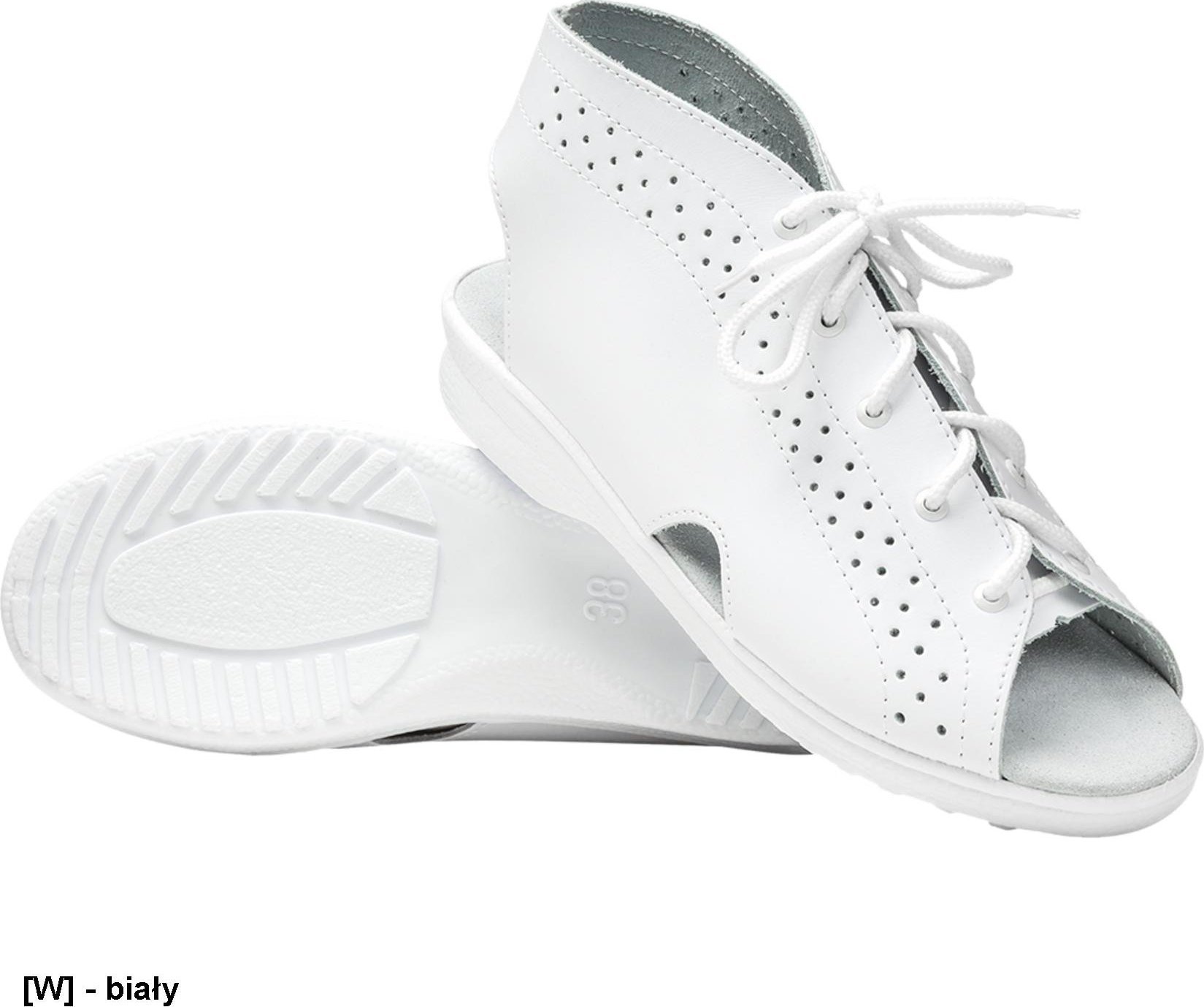 R.E.I.S. BMPROFI BUTY ZAWODOWE profilaktyczne białe - rozmiar: 35