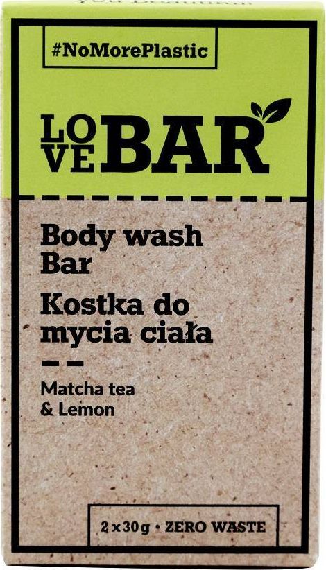 Love Bar LOVE BAR_Body Wash Bar kostka do mycia ciała Matcha Limonka 2x30g