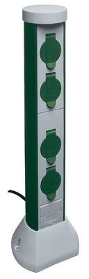 PCE Słupek ogrodowy 2xGS 16A 3p 230V IP44 2mb OWY 3x1mm2 (077768200021)