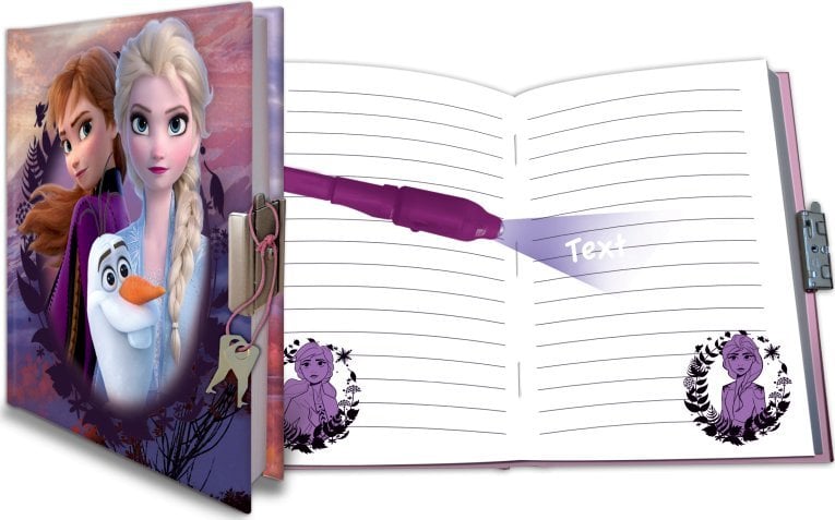 LEGO Disney Frozen Diary gift set with 80 sheets and magic pen