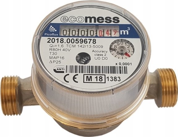 Ecomess Wodomierz PICOFLUX 1/2 ZW 1,6m3/h