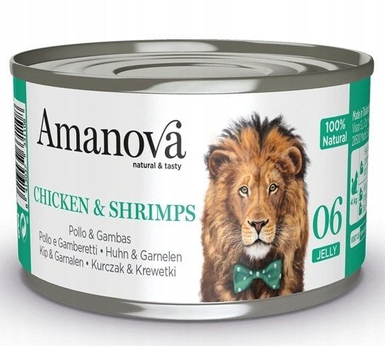Amanova Kot Chicken & Shrimps w galaretce puszka 70g