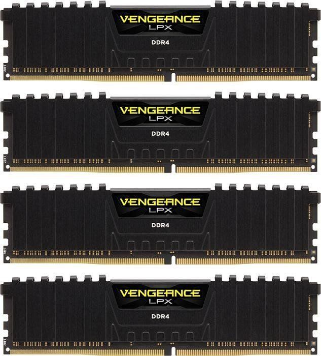 Pamięć Corsair Vengeance LPX, DDR4, 64 GB, 3200MHz, CL16 (CMK64GX4M4E3200C16)