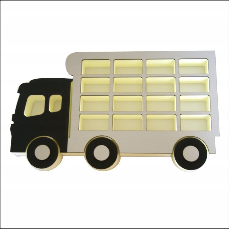 naSciane Półka na resoraki ciężarówka z kolorowym licem hdf