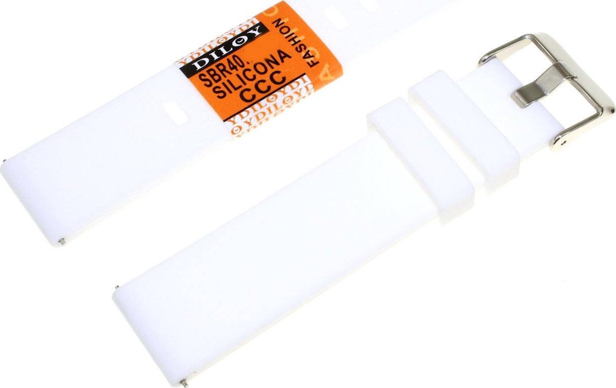 Diloy Silikonowy pasek do zegarka 20 mm Diloy SBR40.20.22