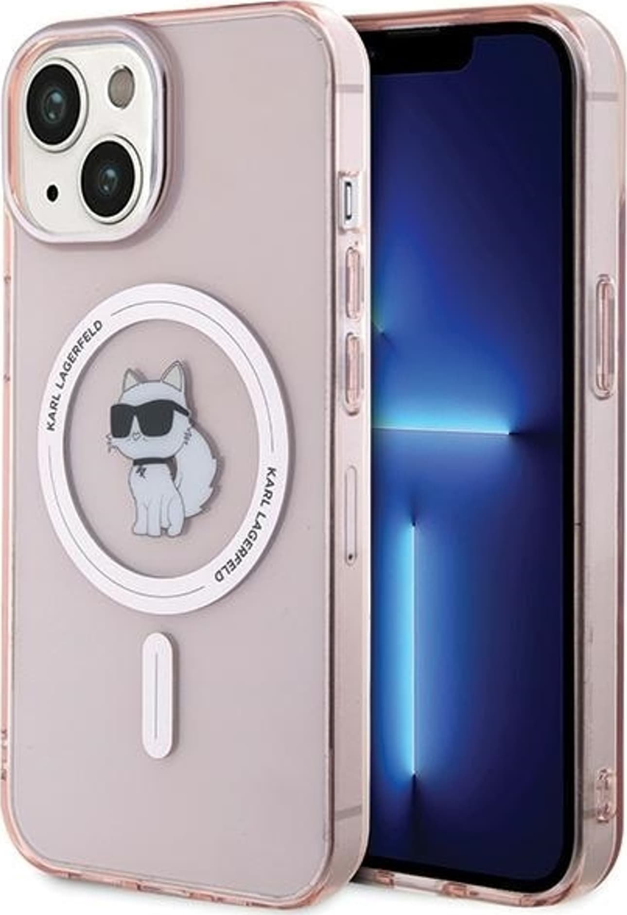 Karl Lagerfeld Karl Lagerfeld KLHMP15SHFCCNOP iPhone 15 / 14 / 13 6.1" różowy/pink hardcase IML Choupette MagSafe