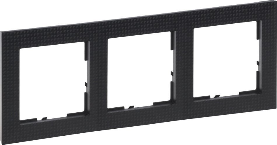 Legrand Ramka - 3x, CZERŃ WZORZYSTA SUNO