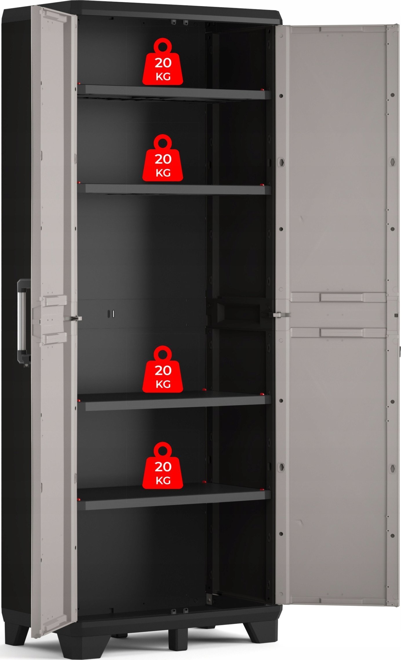 Szafa ogrodowa Keter Pro czarno-szara