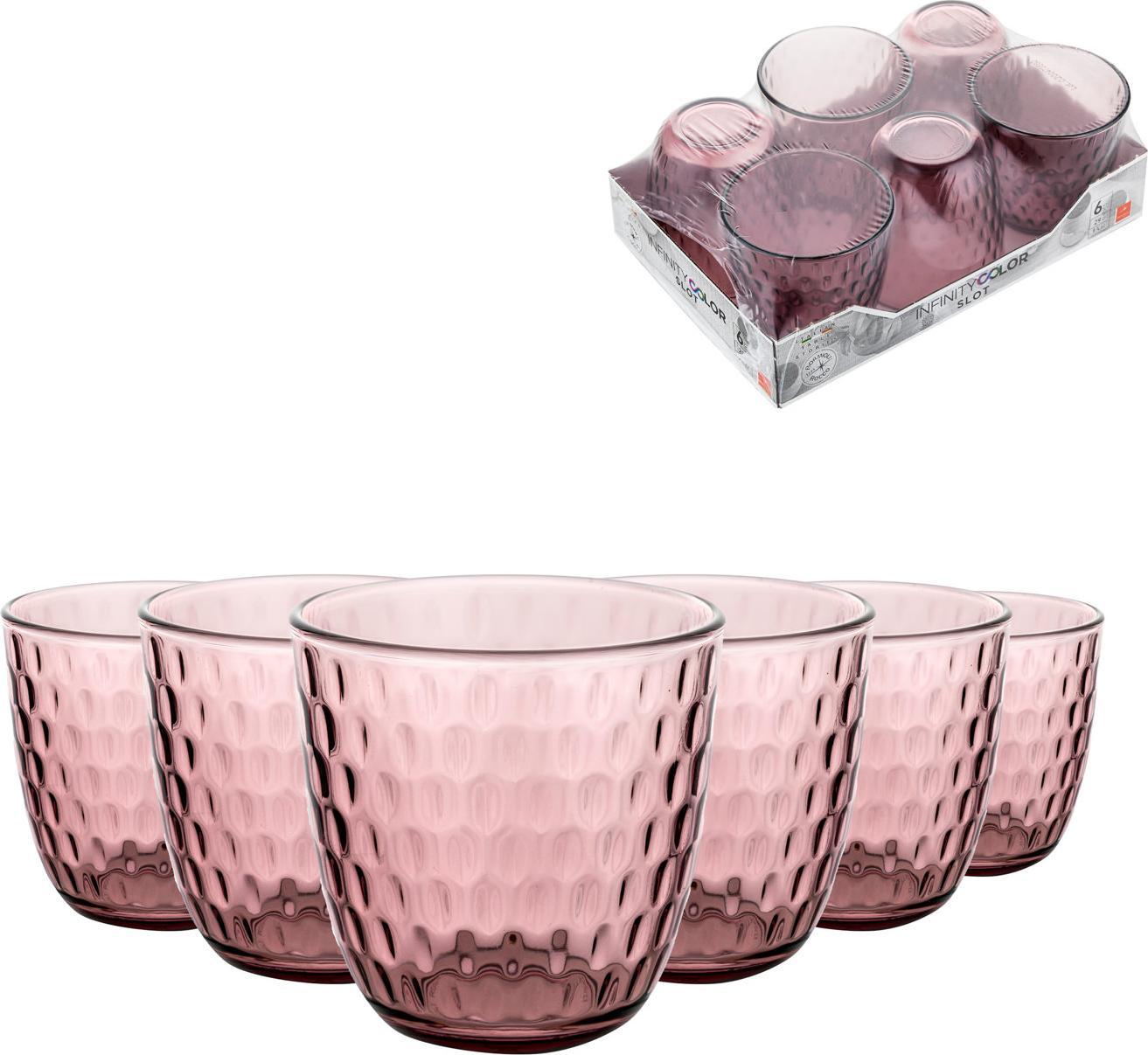 Bormioli Rocco Komplet szklanek Bormioli Rocco Slota Lilac Rose 290 ml 6 sztuk