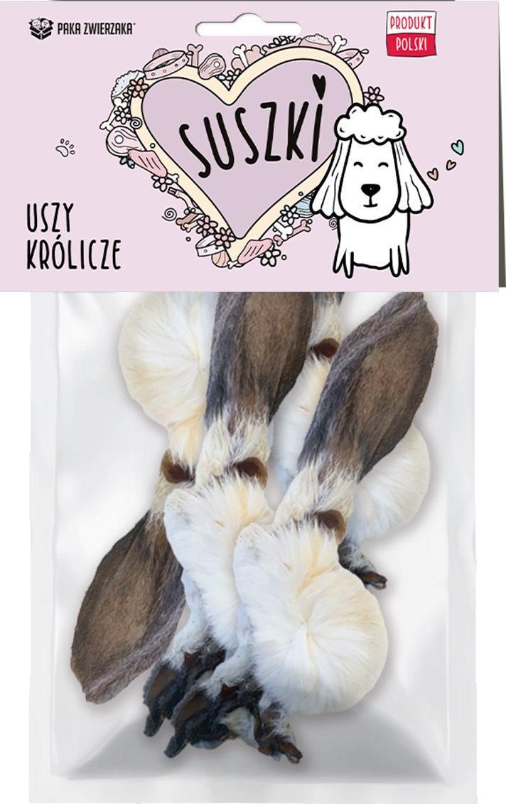 Paka Zwierzaka Suszki uszy królicze 4 szt.