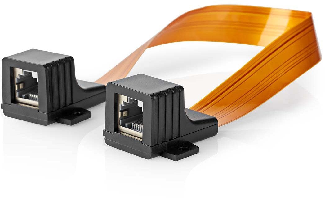 Nedis CCGB85901BK03 kabel sieciowy Czarny, Pomarańczowy 0,3 m Cat5e U/UTP (UTP)