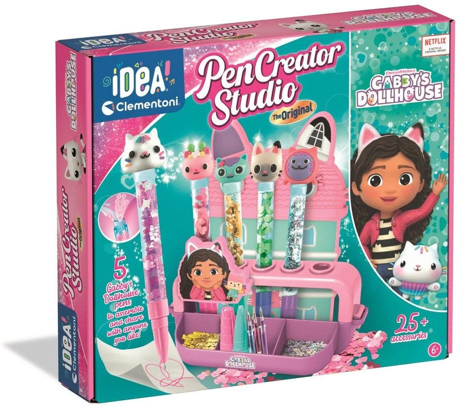 Clementoni Idea Art Zestaw Fabryka Długopisów Koci Domek Gabi (18214)