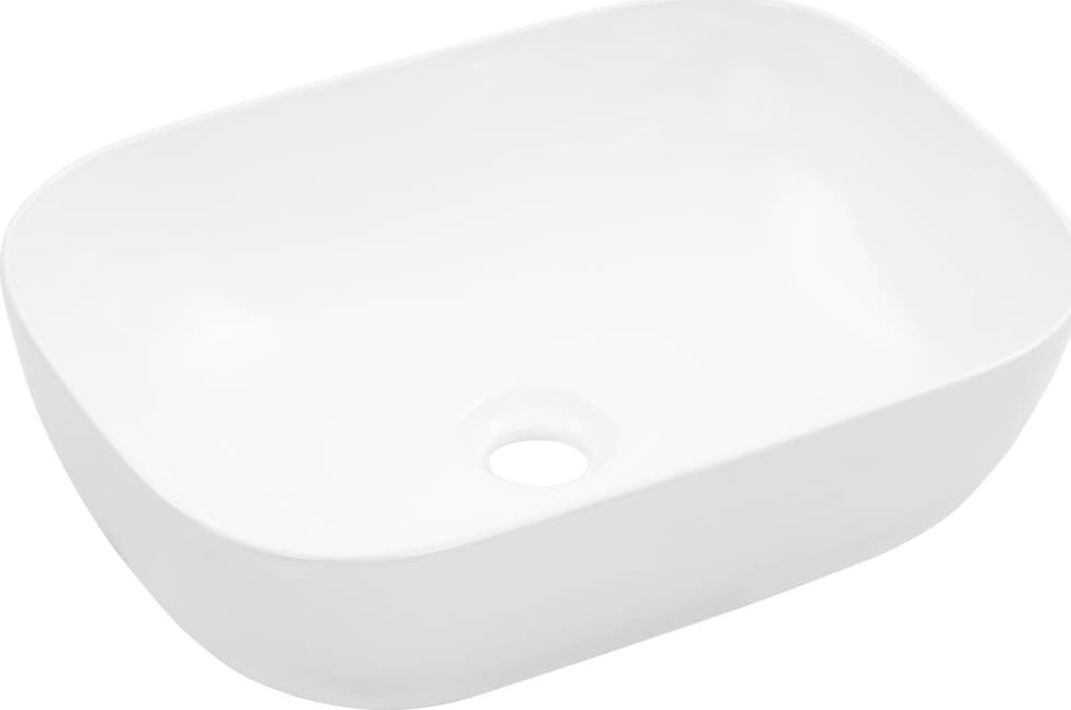 Umywalka vidaXL Umywalka, 45,5 x 32 x 13 cm, ceramiczna, biała