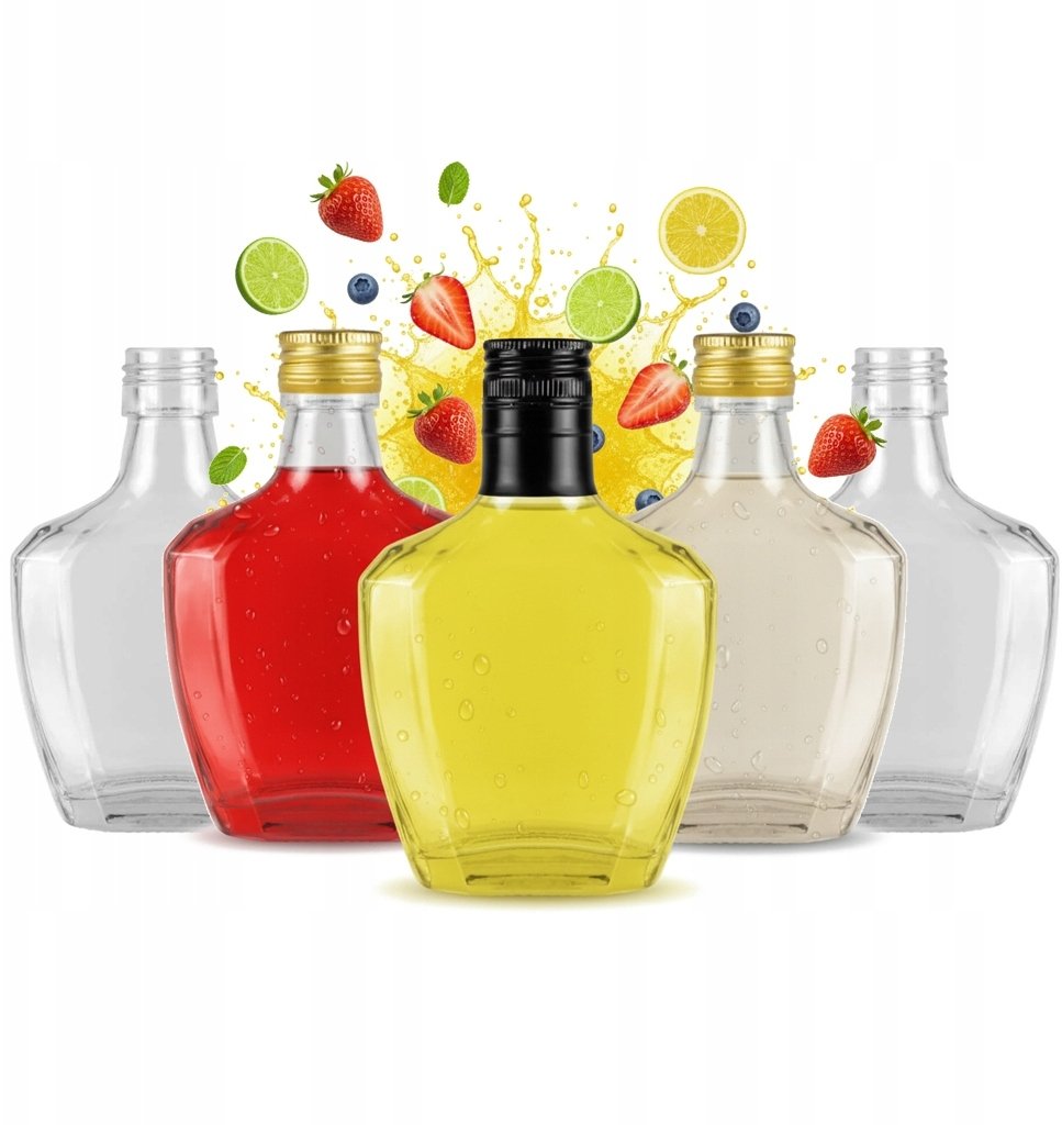 Bimberek 5X Butelki Szklane PASJO 200ML na Nalewki WÓDKĘ BIMBER SOK