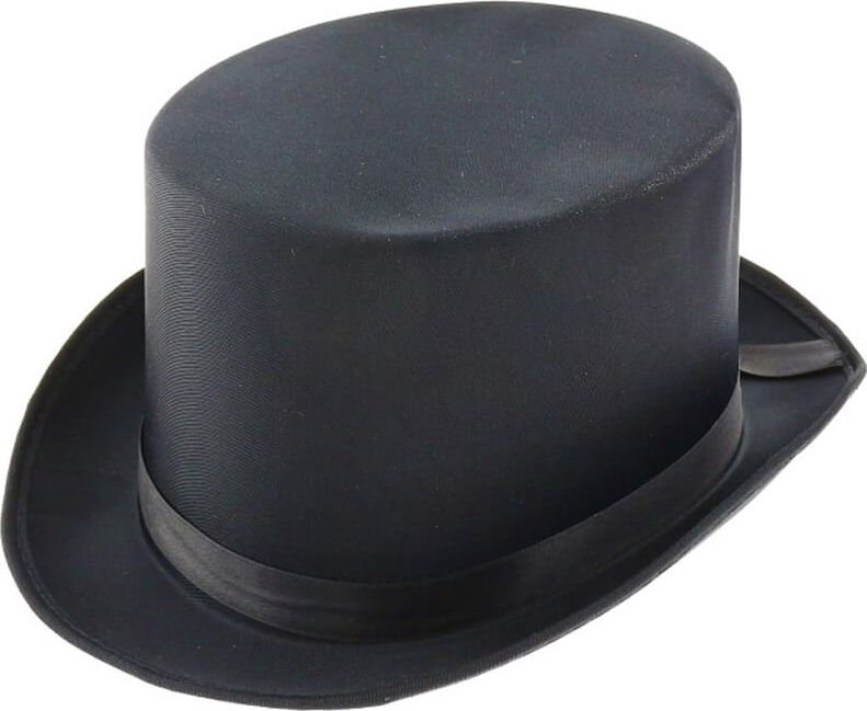 GoDan Kapelusz Cylinder czarny aksamitny - 1 szt. uniwersalny