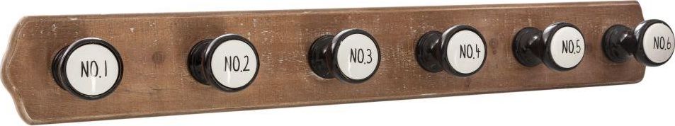 Atmosphera Ozdobny wieszak z 6 haczykami 66x8,8 cm