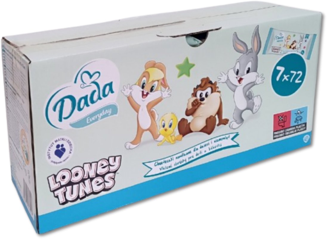 Chusteczki nawilżane Dada Everyday 7x72 Looney Tunes