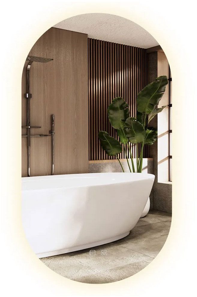 LUSTRO ŚCIENNE LED EGG 60x80 cm