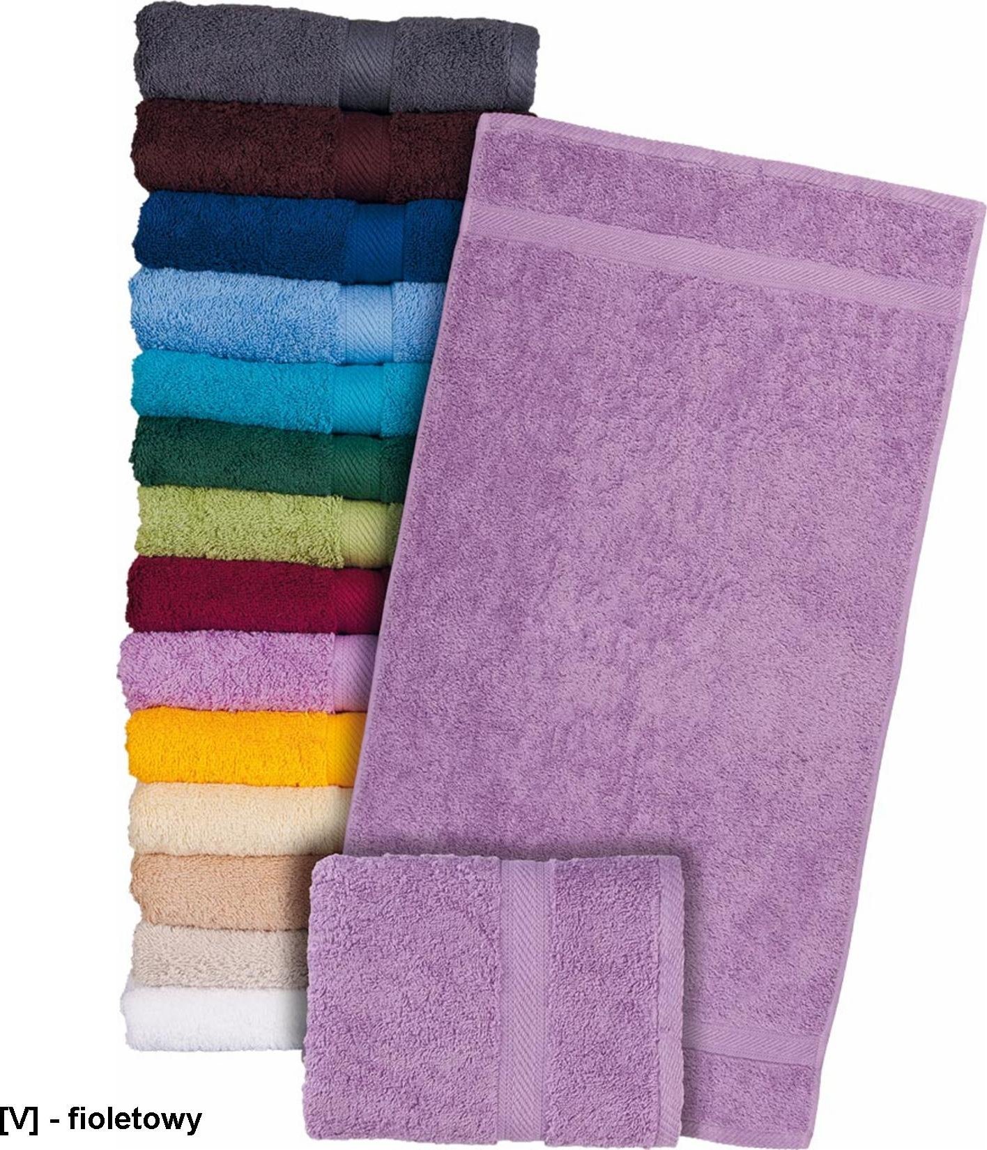 R.E.I.S. T-SOFT-50x90 - Ręcznik z wysokiej jakości frotte 500 g/m2 rozmiar 50x90cm - jasnoszary.