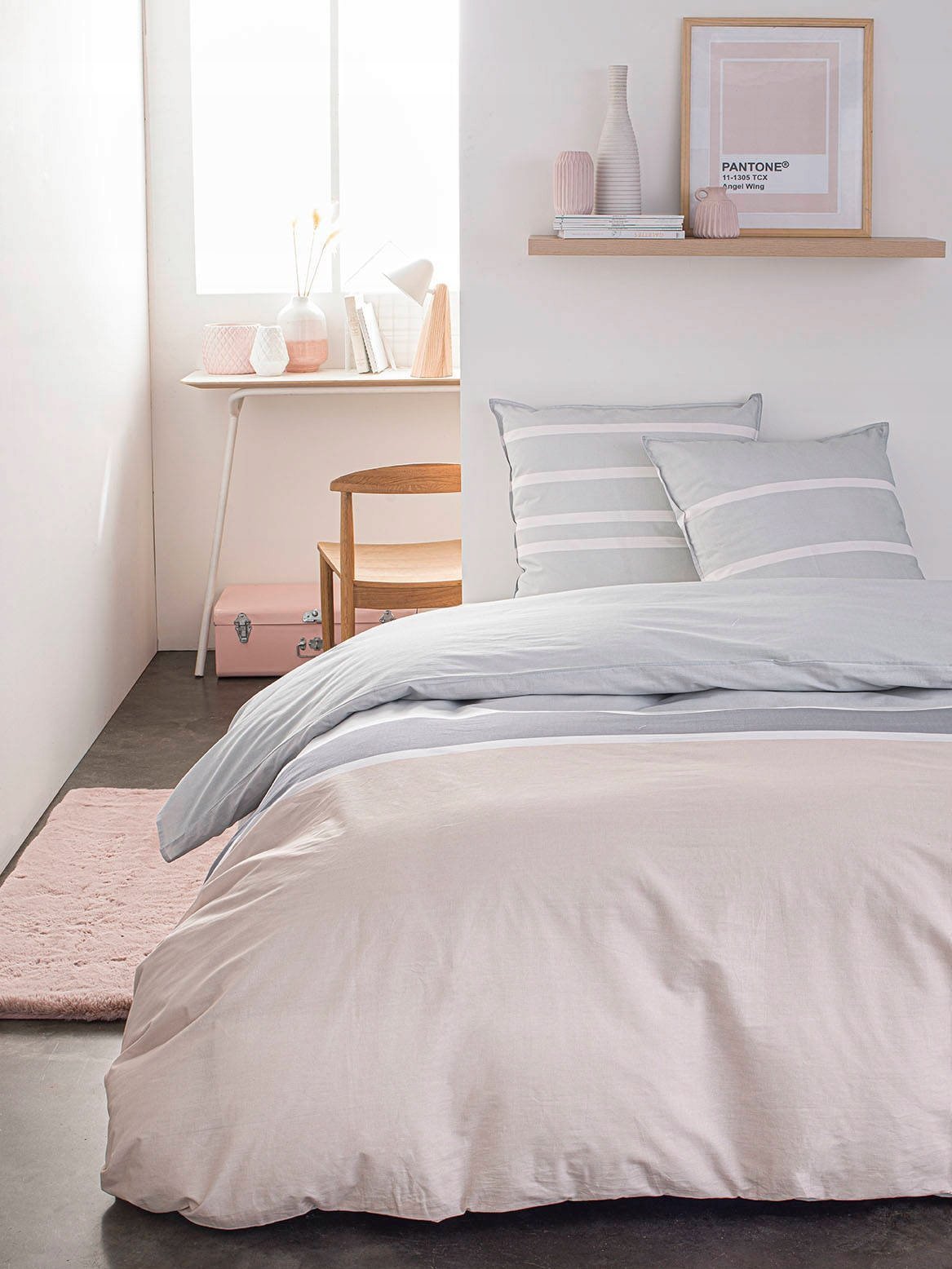TODAY Pościel bawełniana SOFT PINK, dwustronna