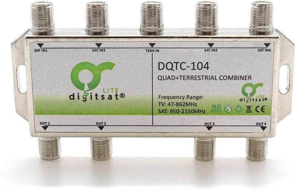 Sumator RTV/SAT x4 Digitsat DQTC-104 wewnętrzny