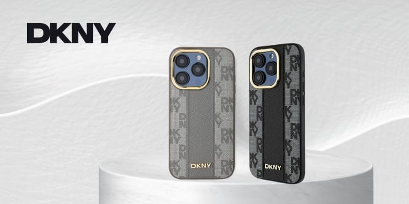 DKNY DKNY DKHMP14LPCPVSLE iPhone 14 Pro 6.1" beżowy/beige hardcase Leather Checkered Mono Pattern MagSafe